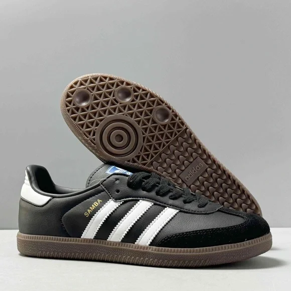 NWT SAMBA OG comfortable casual wear-resistant low shoes unisex sneakers black - Picture 1 of 4